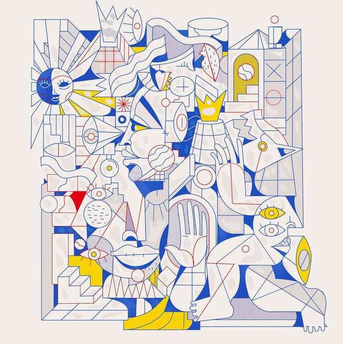 Totem — illustration surréaliste par Yoaz