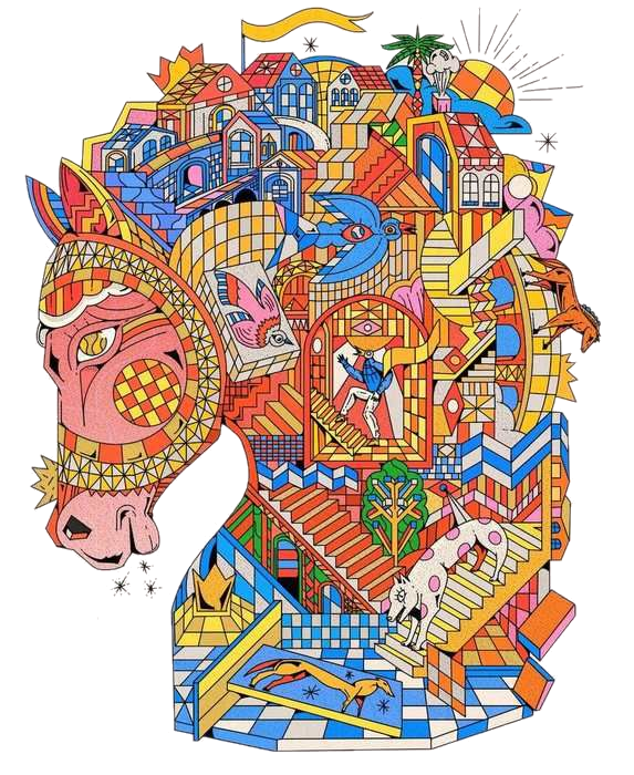 Yoaz — Illustrateur Freelance Paris, illustration psychédélique et géométrique