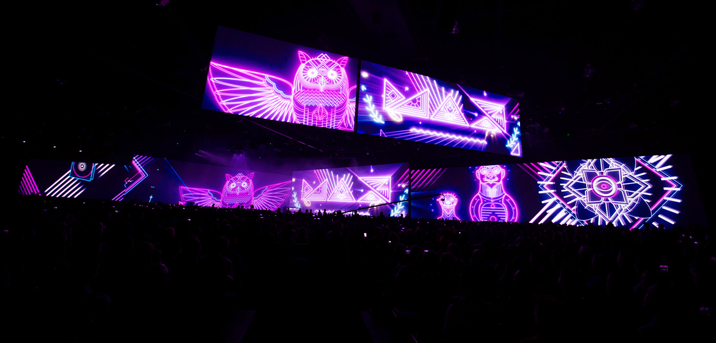 Adobe MAX — Arène et écrans