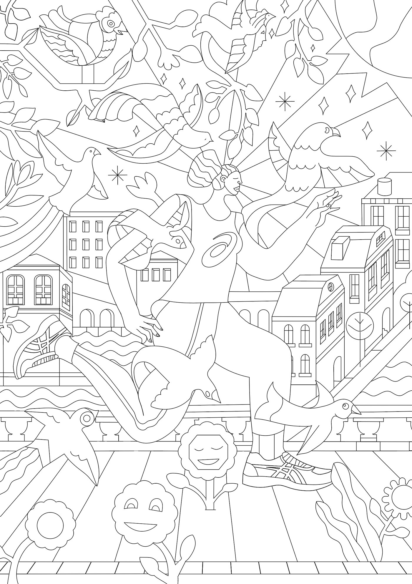 Asics — Illustration campagne runner