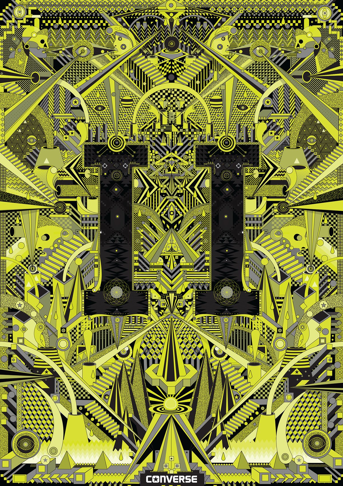 Converse — Poster III jaune/noir