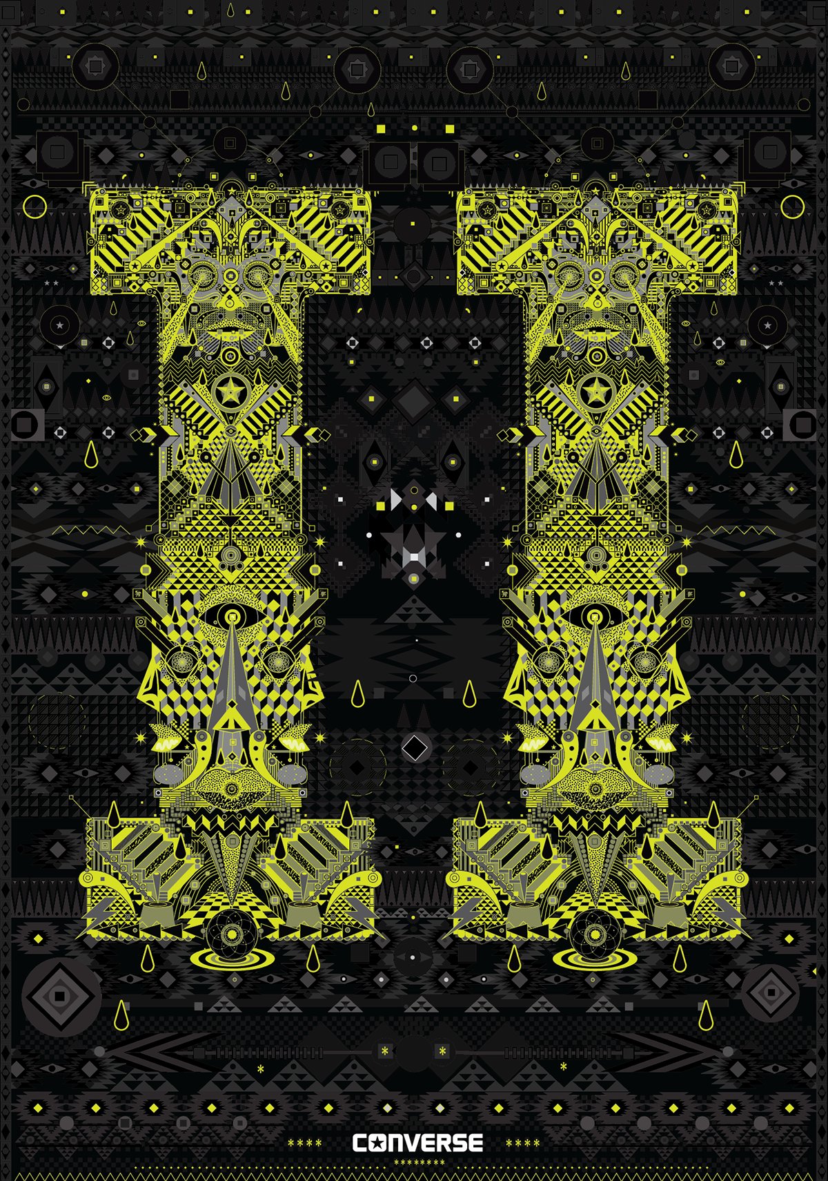 Converse — Poster IV motif dense