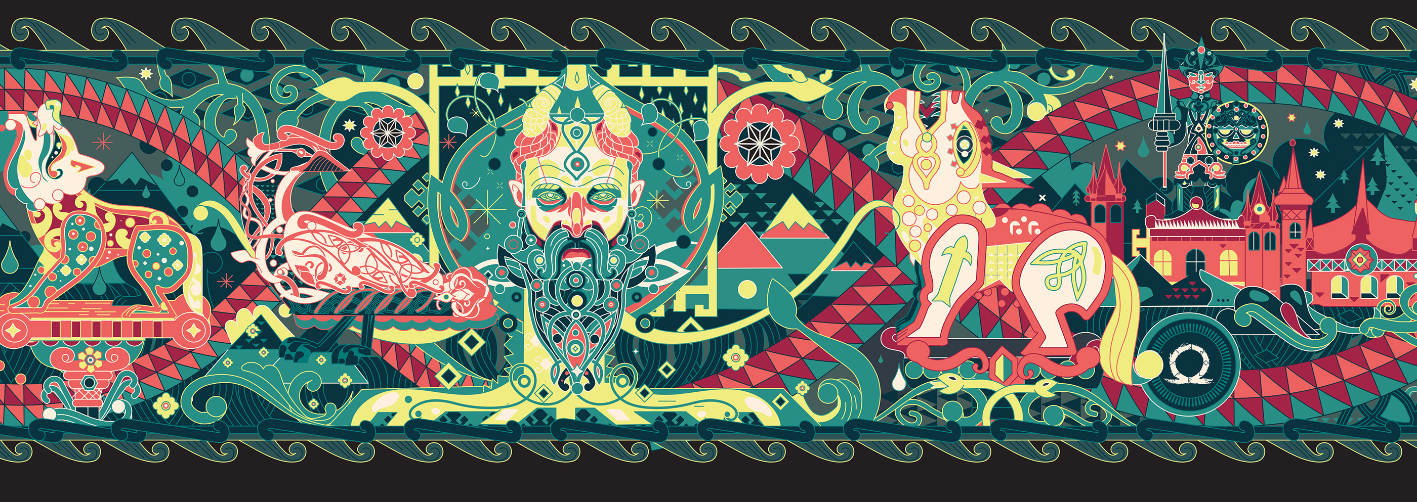 God of War — Fresque panoramique
